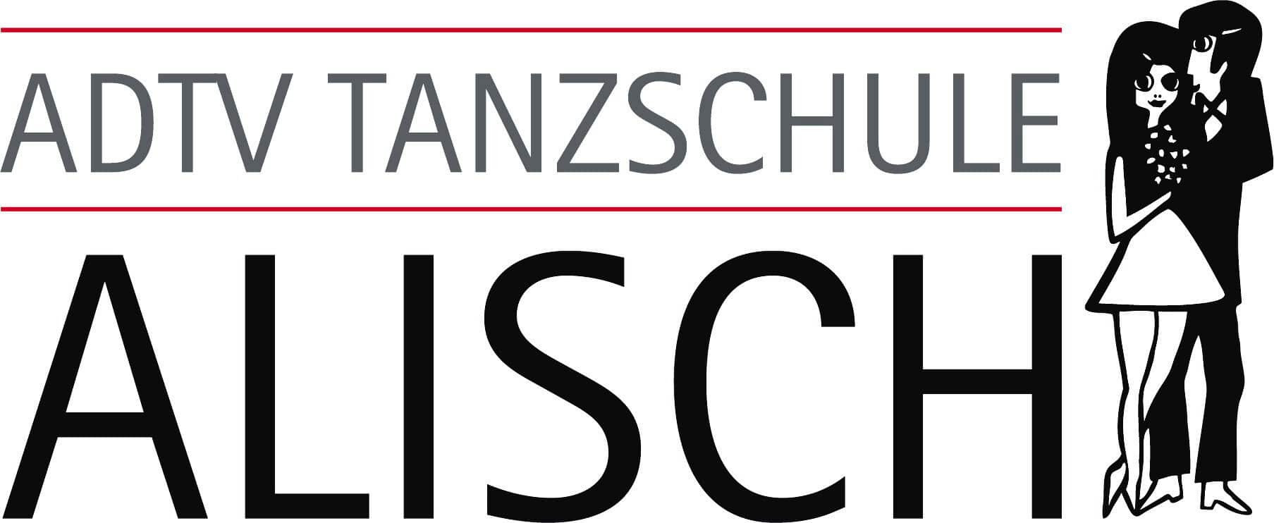 2019_12_04, Tanzschule Alisch, Logo grau-rot Logo der ADTV Tanzschule Alisch